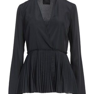 Givenchy Elegant Black Pleated Blouse
